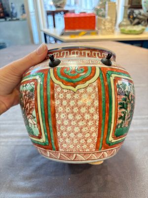 A Chinese wucai bowl with landscape panels, Transitional period — photo 2