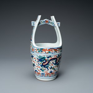 A Chinese wucai bucket, Wanli mark, Republic — photo 1