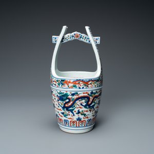 A Chinese wucai bucket, Wanli mark, Republic — photo 2
