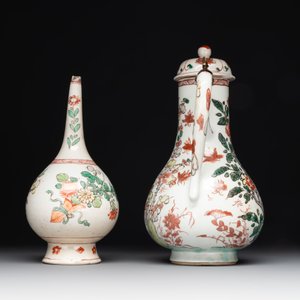 A Chinese wucai covered ewer and a rosewater sprinkler for the Islamic market, Kangxi — foto 4
