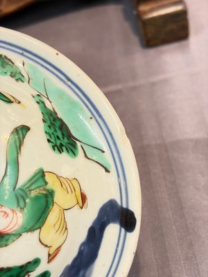A Chinese wucai covered vase with narrative design and a jar mounted as a wine cooler, Transitional period — 照片 42