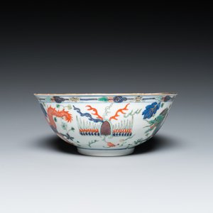 A Chinese wucai 'dragon' bowl, Daoguang minyao mark and of the period — photo 5