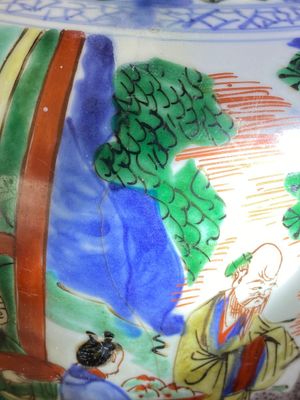 A Chinese wucai 'Eight immortals' vase, Transitional period — 照片 12