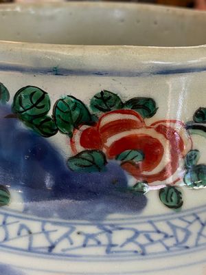A Chinese wucai 'Eight immortals' vase, Transitional period — 照片 15