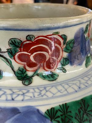 A Chinese wucai 'Eight immortals' vase, Transitional period — 照片 16