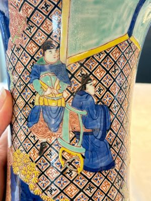 A Chinese wucai 'gu' vase with 'Guo Ziyi 郭子儀', Wanli mark, 19th C. — photo 10