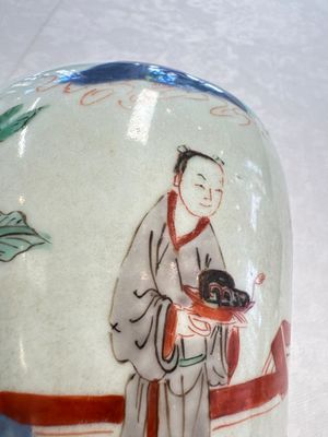 A Chinese wucai 'Jia Guan Jin Jue 加冠進爵' vase, Transitional period — photo 11