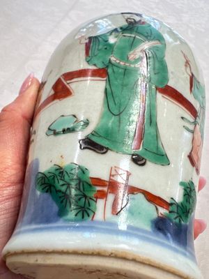 A Chinese wucai 'Jia Guan Jin Jue 加冠進爵' vase, Transitional period — photo 12