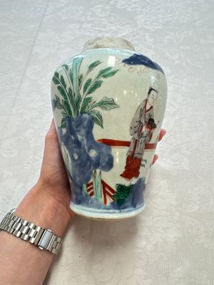 A Chinese wucai 'Jia Guan Jin Jue 加冠進爵' vase, Transitional period — photo 3