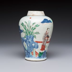 A Chinese wucai 'Jia Guan Jin Jue 加冠進爵' vase, Transitional period — photo 4