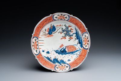 A Chinese wucai ko-sometsuke dish for the Japanese market, Transitional period