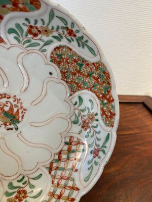 A Chinese wucai ko-sometsuke 'phoenix' plate for the Japanese market, Transitional period — 照片 4