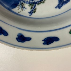 A Chinese wucai ko-sometsuke 'phoenix' plate, Transitional period — 照片 4