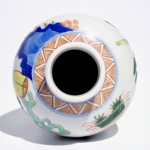 A Chinese wucai meiping vase, 19/20th C. — 照片 6
