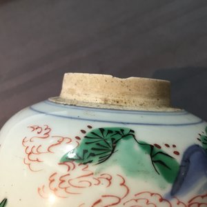 A Chinese wucai porcelain vase, Transitional period, 17th C. — foto 16