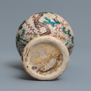 A Chinese wucai 'Three friends of winter' meiping vase, Wanli — 照片 6