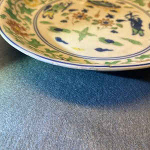 A Chinese wucai 'two boys' dish, Wanli mark and of the period — photo 9