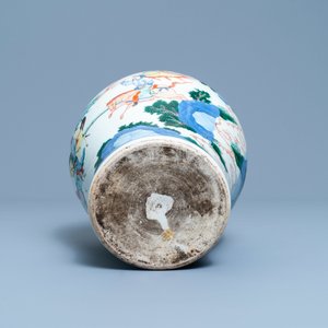 A Chinese wucai vase with equestrian scenes, 19th C. — 照片 6