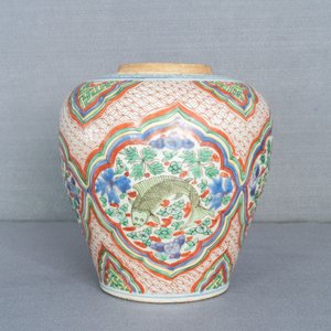 A Chinese wucai vase with fish, Transitional period — photo 14