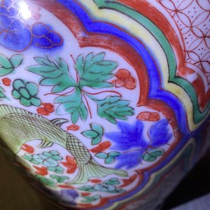 A Chinese wucai vase with fish, Transitional period — photo 9