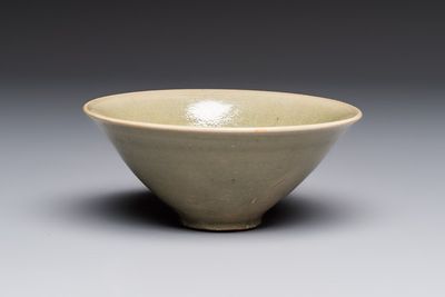A Chinese Yaozhou celadon-glazed bowl, Song