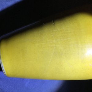 A Chinese yellow-glazed ‘laifu zun’ three-string vase, Kangxi — photo 16