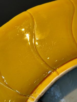 A Chinese yellow-glazed monochrome lotus-shaped dish, Yongzheng mark and of the period — foto 10