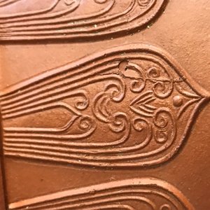 A Chinese Yixing stoneware baluster vase with applied design, Kangxi — photo 17