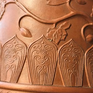A Chinese Yixing stoneware baluster vase with applied design, Kangxi — photo 23