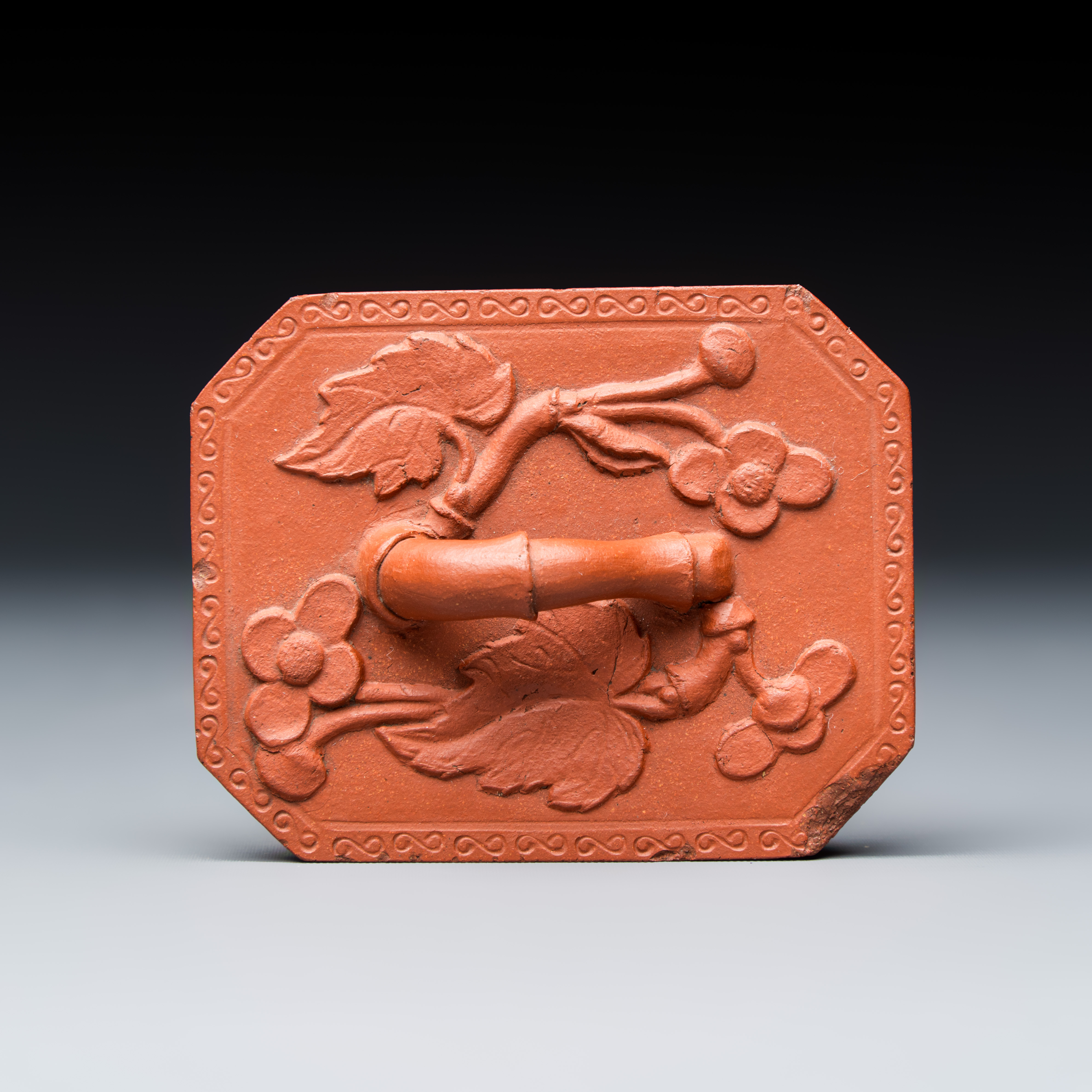 A Chinese Yixing stoneware 'Floral' teapot and cover — photo 9