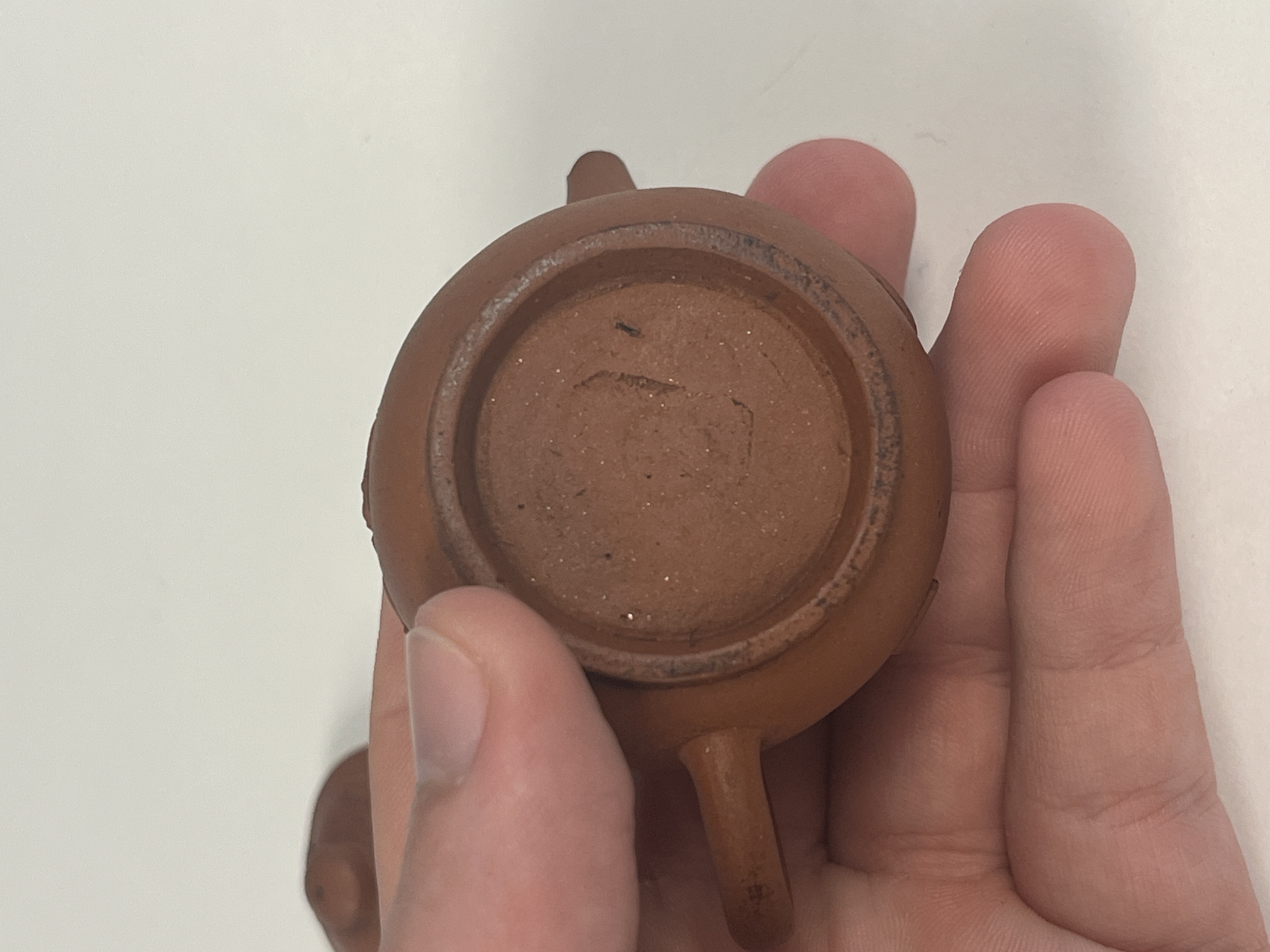 A Chinese Yixing stoneware miniature teapot — photo 7