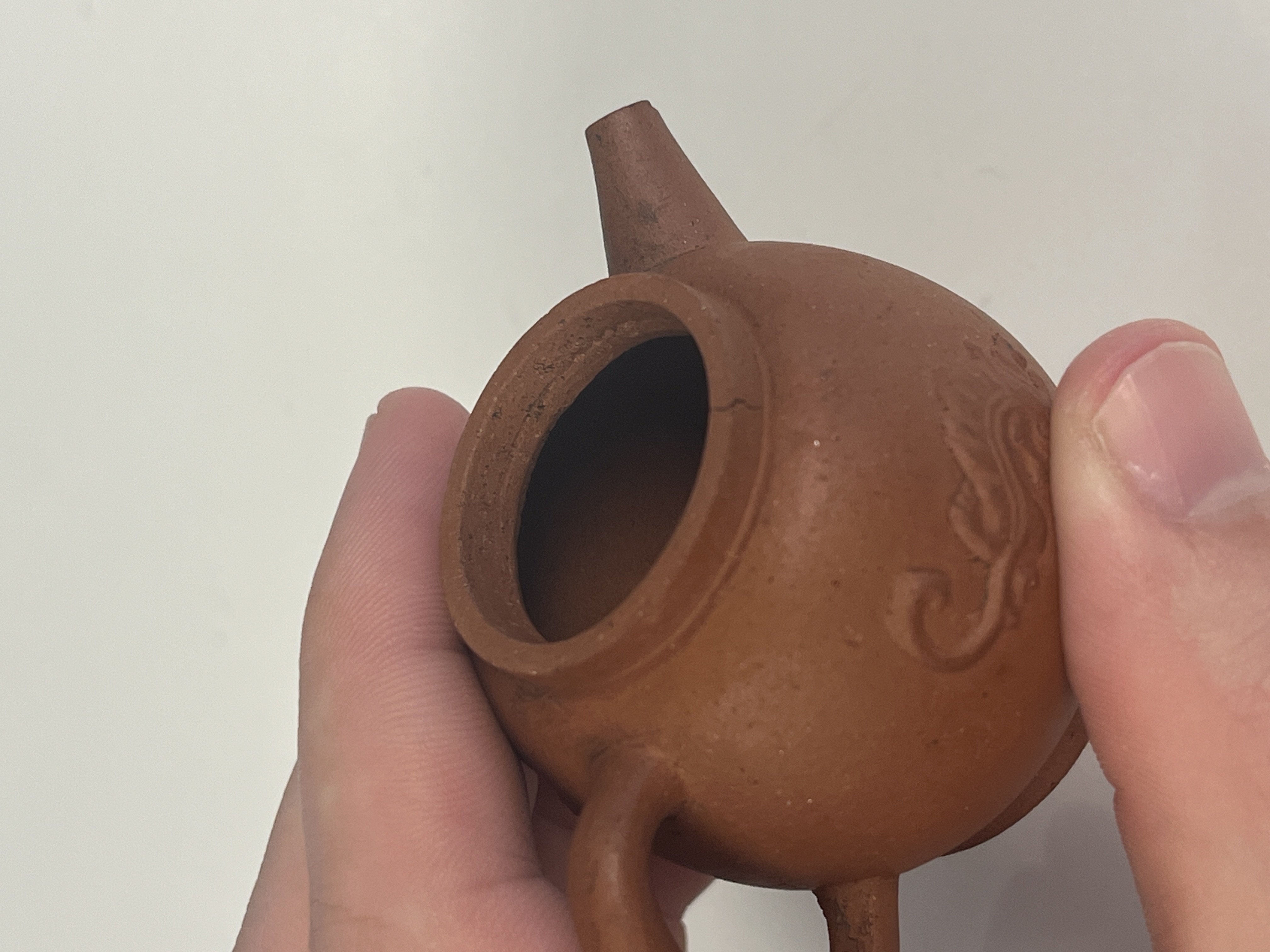 A Chinese Yixing stoneware miniature teapot — photo 8