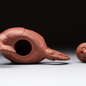 A Chinese Yixing stoneware 'phoenix' teapot, Kangxi — 照片 5