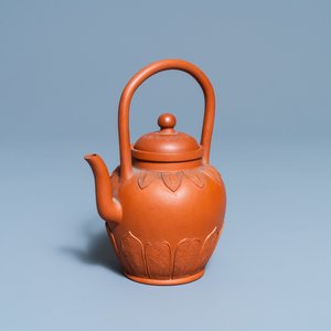 A Chinese Yixing stoneware teapot and cover, Kangxi — photo 1