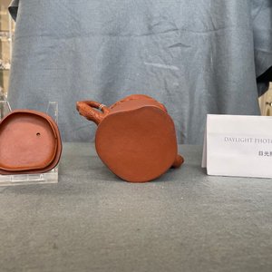 A Chinese Yixing stoneware tree trunk-shaped teapot and cover, 18/19th C. — 照片 11