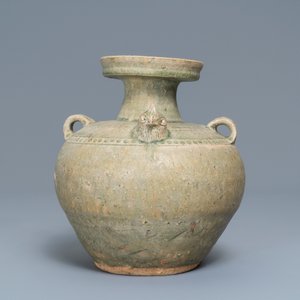 A Chinese Yue chicken-head ewer, Jin Dynasty, 3/5th C. — photo 3