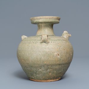 A Chinese Yue chicken-head ewer, Jin Dynasty, 3/5th C. — photo 6