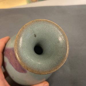A Chinese 'yuhuchunping' junyao-glazed vase, probably Yuan or Song — photo 26