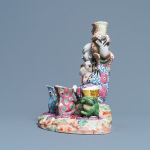 A chinoiserie group, Bayeux porcelain, France, 19th C. — 照片 5