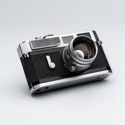 A CLA'd Canon 7 with a Canon LTM 50mm F1.8 lens and a metal cord