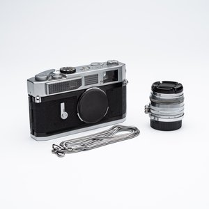 A CLA'd Canon 7 with a Canon LTM 50mm F1.8 lens and a metal cord — photo 3