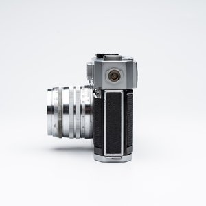 A CLA'd Canon 7 with a Canon LTM 50mm F1.8 lens and a metal cord — photo 6