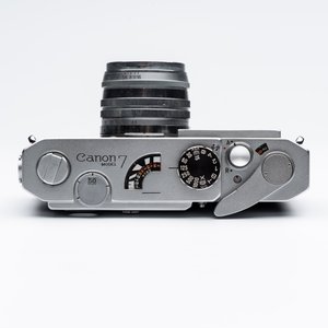 A CLA'd Canon 7 with a Canon LTM 50mm F1.8 lens and a metal cord — photo 10