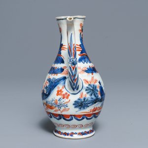 A clobbered Chinese blue and white ewer, Transitional period — 照片 5
