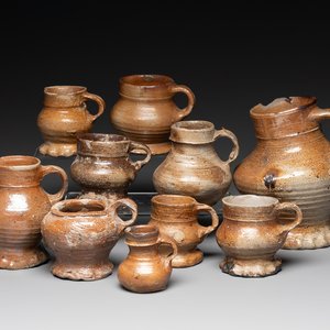 A collection of 10 German stoneware mugs, 14/16th C. — photo 1