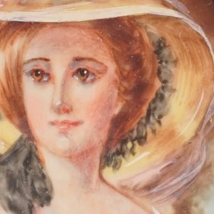 A collection of 10 painted portraits, miniatures on ivory, 19/20th C. — 照片 11