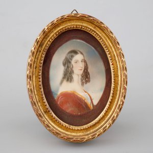 A collection of 10 painted portraits, miniatures on ivory, 19/20th C. — 照片 2