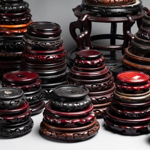 A collection of 100 Chinese wooden stands, 19/20th C. — foto 9