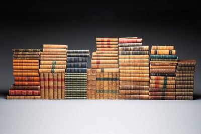 A collection of 102 books on literature and the history of France, 18/19th C.