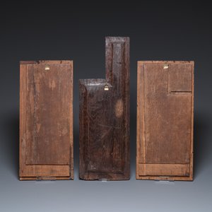 A collection of 11 carved wooden panels with various designs, France, Holland and/or Flanders, 14/16th C. — 照片 3